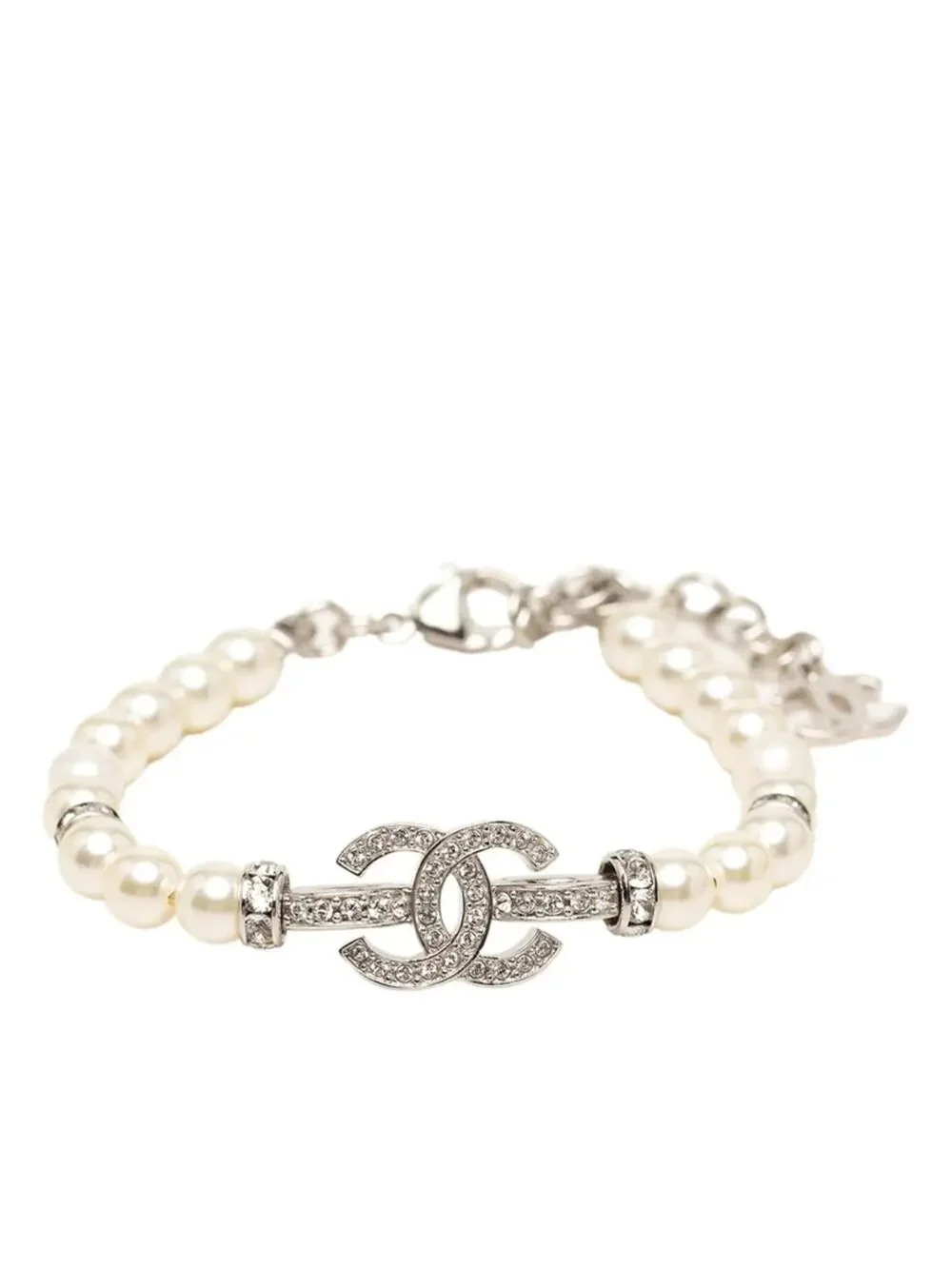 Chanel Cc Logo Bracelet Metal #357634C12B